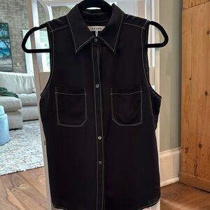 Frame Black Button-Up Shirt